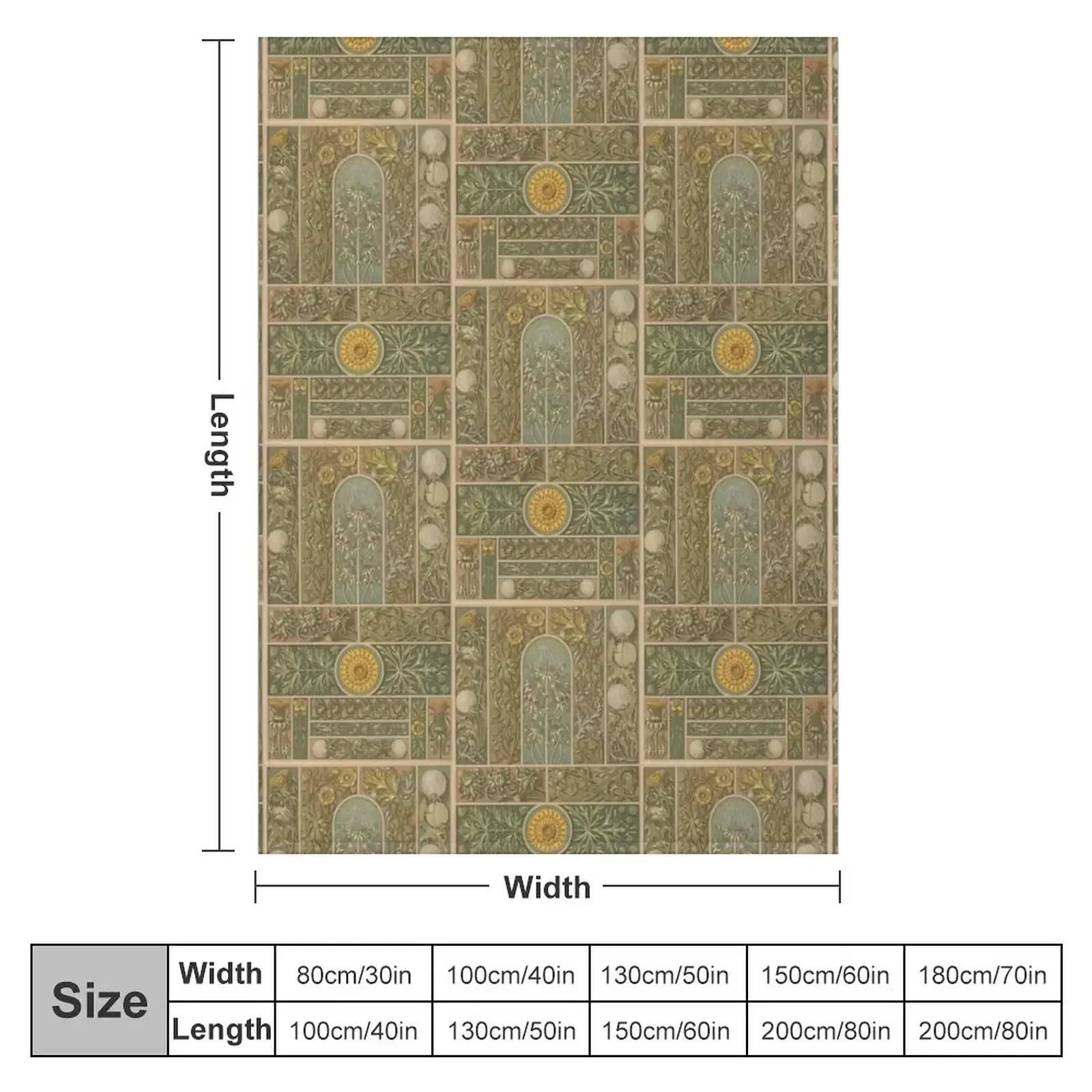 Art Nouveau Dandelion Throw Blanket couch cozy soft plush fuzzy picnic outdoor blanket