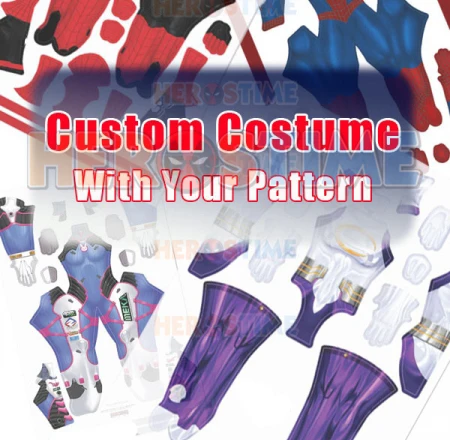 Custom Superhero Cosplay Costume with Your Pattern File Print Zentai Bodysuits Halloween Suit