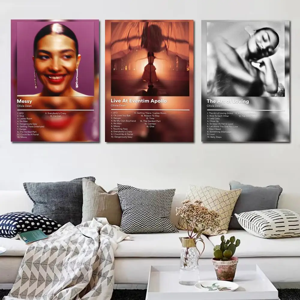 Soul Pop Artist O-Olivia Dean Poster Music Album Wall Art Print Room Decoration for Bedroom Living Room Office Home Decor Gift
