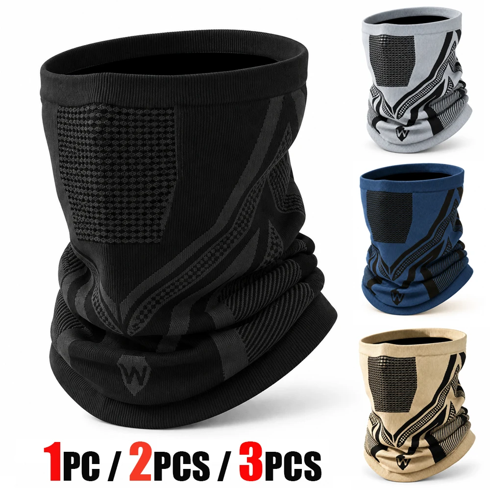 1pc/2pcs/3pcs Winter Unisex Warm Mask Scarf Outdoor Sports Elastic Breathable Half Face Mask For Hiking, Fishing, Cycling, Ski