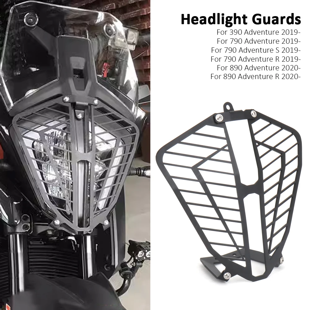 

Motorcycle Headlight Guard Protector Black For 390ADV 790ADV 890ADV 390 ADV 790 ADVENTURE 890 Adventure 2019 2020 2021 2022 2023