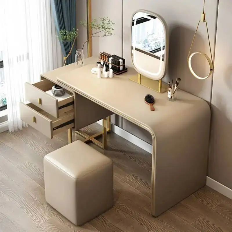 Luxury Dresser Natural Bedroom Makeup Mirror Lounge Modern Organizer Dressers Sets Side Table Coiffeuse Chambre Accessories