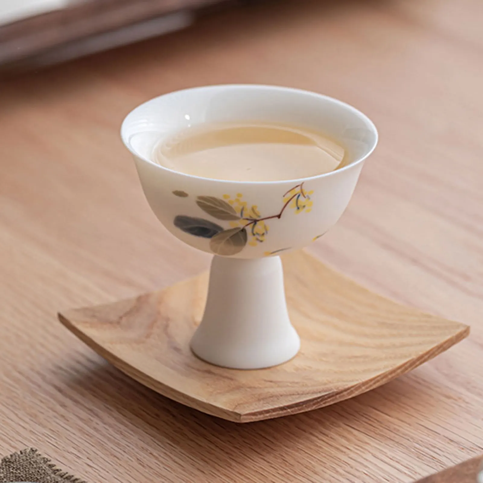 فناجين القهوة خمر خمر فنجان الكونغفو الأزهار الجدة المصاحبة الحاضر #2