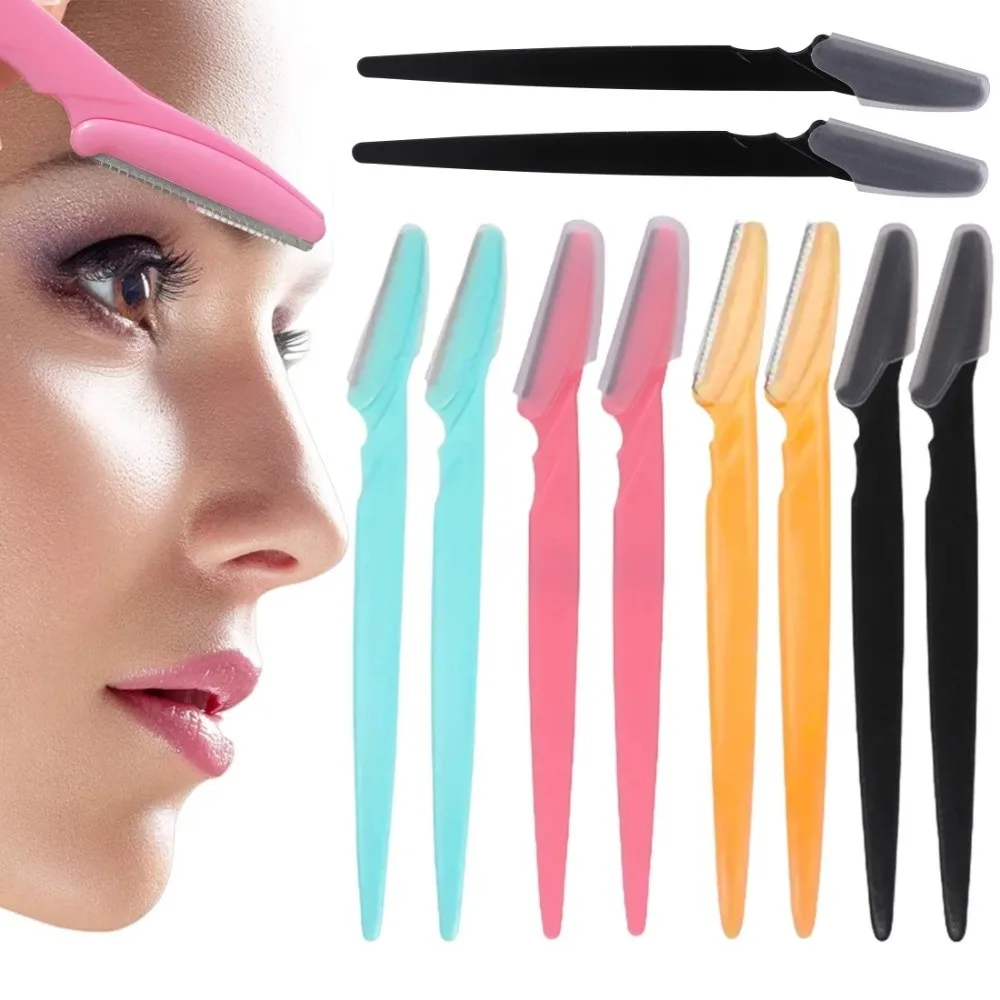 New with Protective Cover Face Razor Hair Trimmer Shaver Function Eyebrow Razor Compact Eyebrow Trimmer for Women and Men