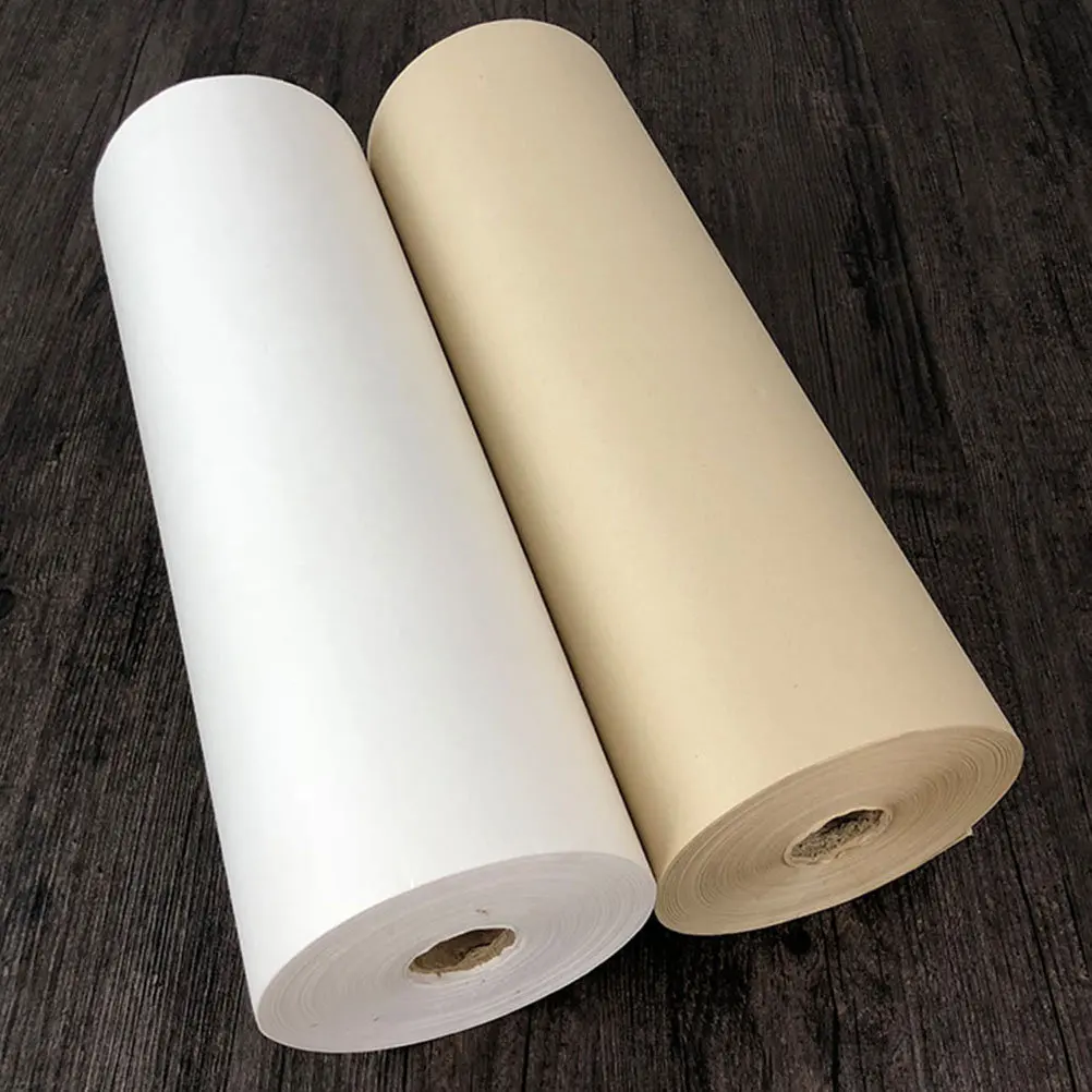 1 Roll Thickened Rice Paper Premium Writing Xuan Paper for Chinese Japanese Calligraphy Painting Practice Ink Absorption Control