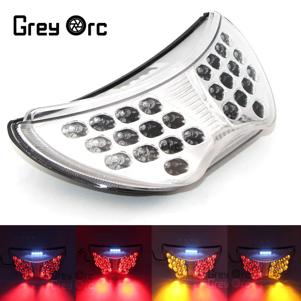 

For Honda CBR 600 CBR600 F4 F4I CBR900 RR Motorcycle Smoke Lens LED Rear Turn Signal Tail Stop Brake Light Integrated Taillight