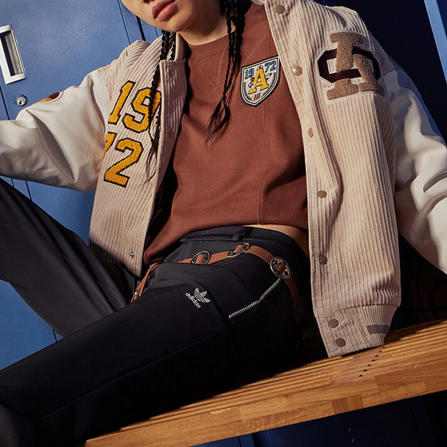 

Adidas Original Trefoil Women's Sport Stand Collar Single-Button Jacket IN1081