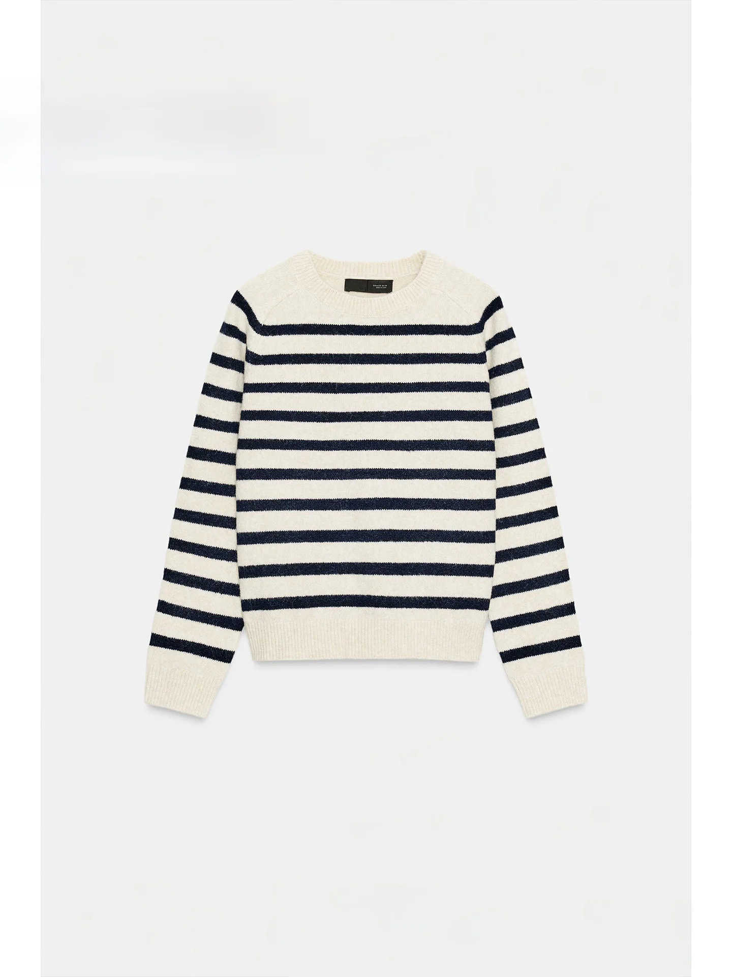 

Trendy Winter 2025 Women's Loose Long Sve round Ne Striped Knitwear Casual Sle Comfortable Fit Outerwear for Younger Look