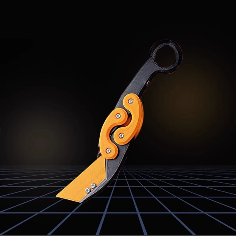 New Knife Fidget Toy 3D Printing Technology Stocking Stuffers Gift With Butterfly Claw Blade Carrot Fidget Toy Stress relief Toy