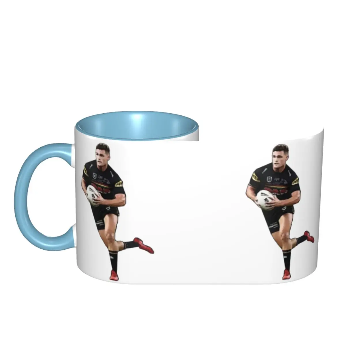 Nathan Cleary Penrith Panthers Mug Funny Ceramic Coffee Cups Tea Mugs Milk Cup Drinkware Gifts for Woman Man DIY Custom