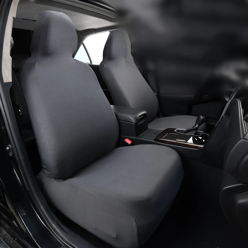

Car Cushion 2 PCS Front Seat Cover All-in-one All-inclusive Anti-kick Dust Covers Universal Stretch Fabric For Smart Fortwo Kia