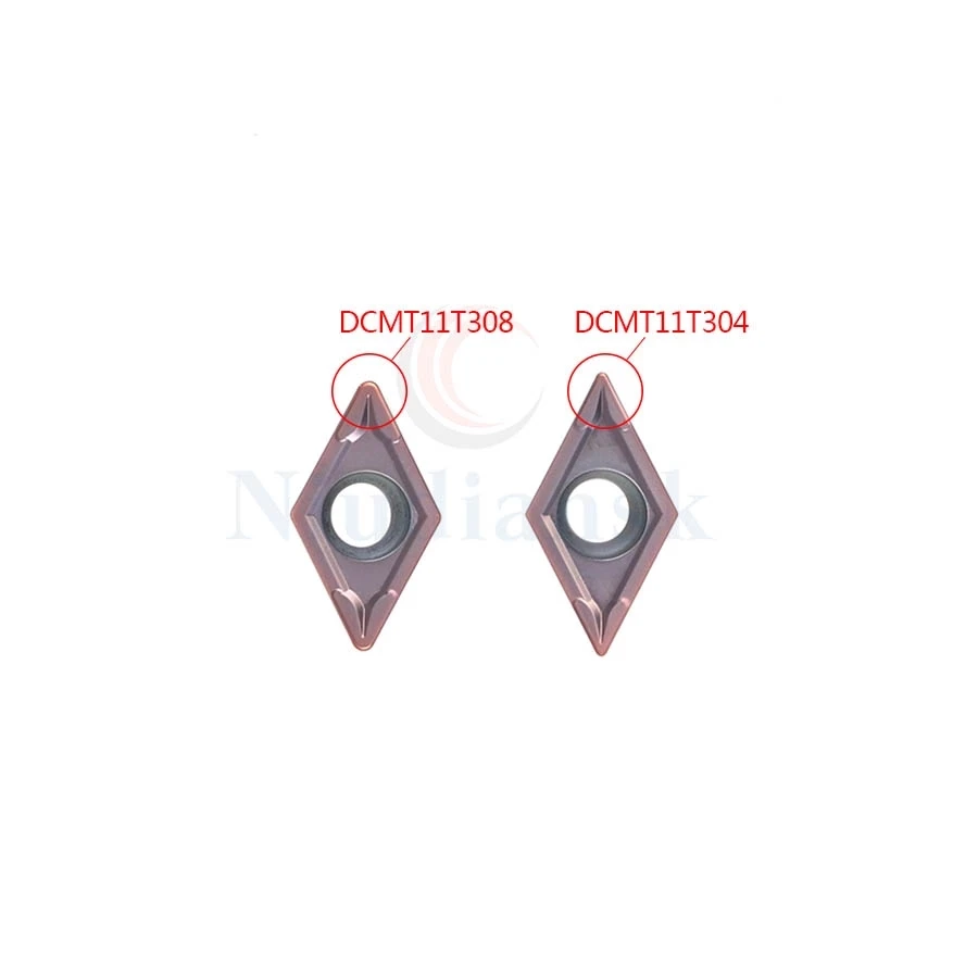 Imagem -02 - Deskar Dcmt11t304 Dcmt11t308 Dcmt070204 Lf6018 Inserções de Corte de Liga de Carboneto Cnc Torno Ferramentas de Gerencio para Aço Inoxidável 10 Peças