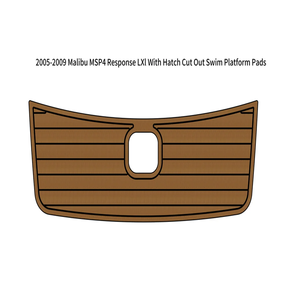 2005-2009 Malibu MSP4 Response LXl Swim Platform Hatch Cutout Boat EVA Floor Pad Seadek MarineMat Gatorstep Style Self Adhesive