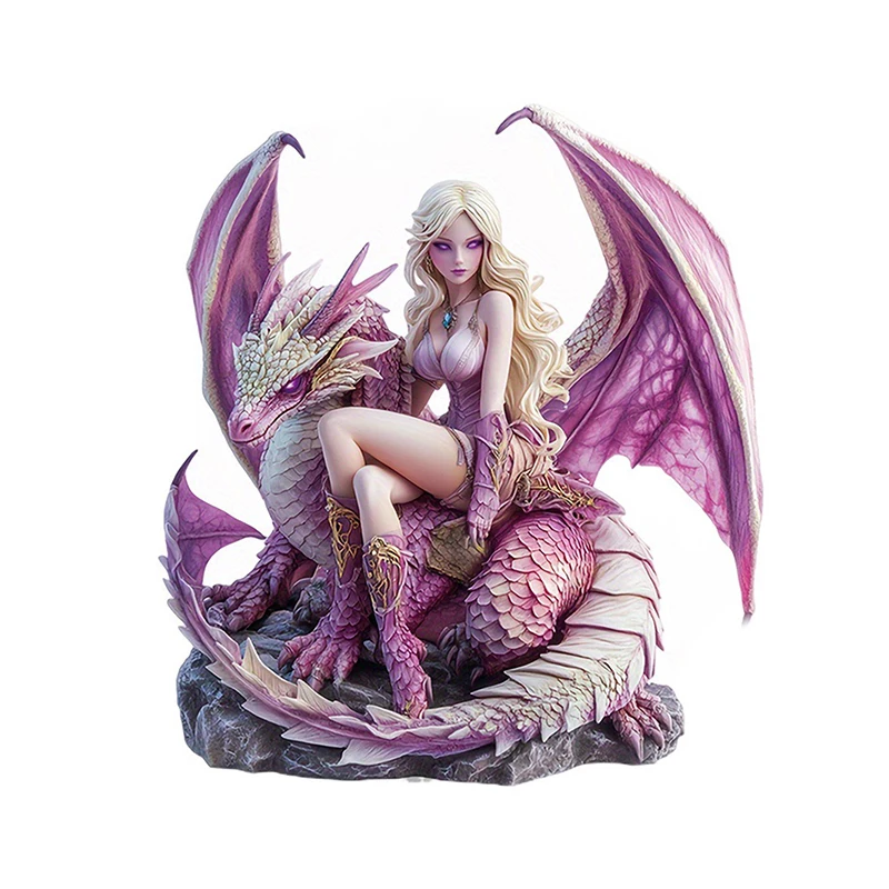 Bohemian Purple Dragon Fairy Decorations 2D Flat Acrylic Table Top Decor Office TV Cabinet Desktop Home Decoration Ornaments