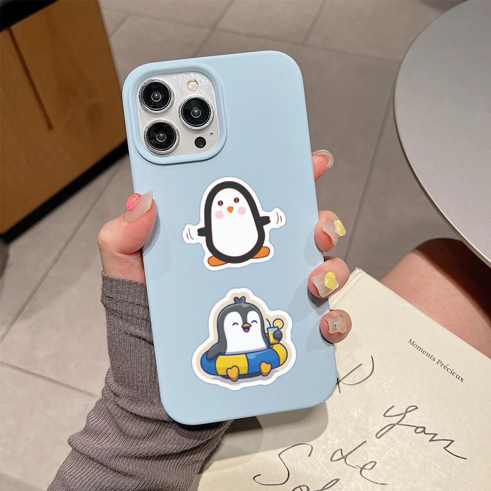 10/30/60 قطعة مضحك لطيف الحيوان البطريق ملصقات Kawaii الكرتون ملصق DIY بها بنفسك سكرابوكينغ حقيبة الهاتف الديكور الشارات لعبة أطفال #6