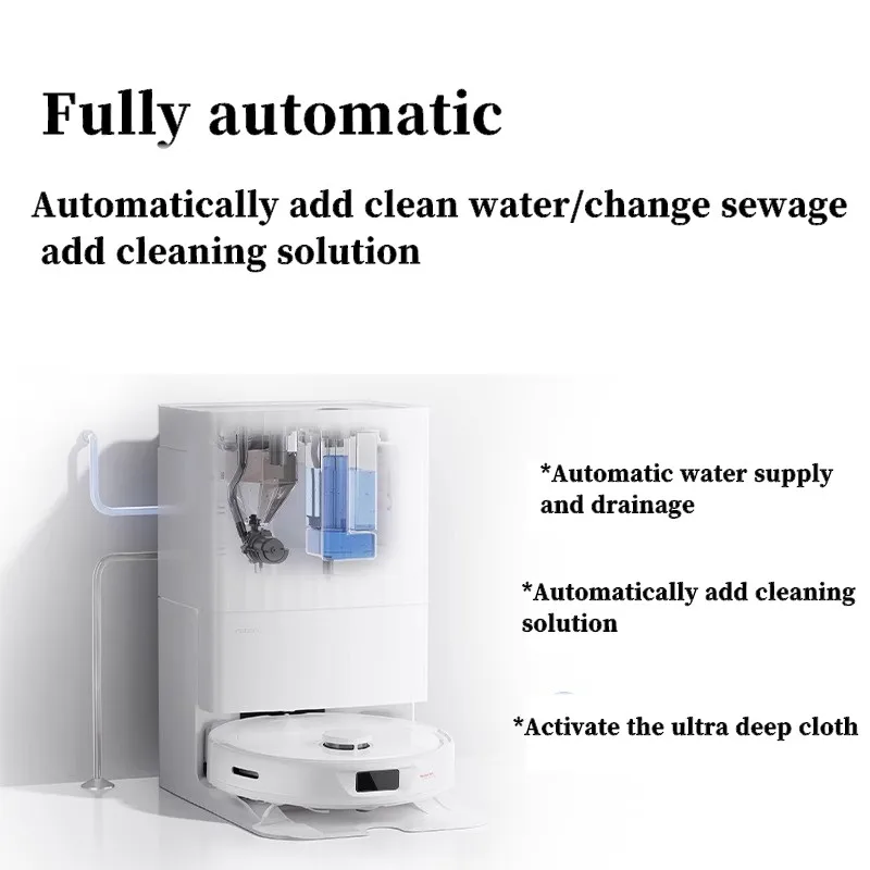 New Original Dock Fill Drain Kit for Roborock Q Revo Vacuum Cleaner Robot Intelligent Automatic Linking Water and Sewage Systems