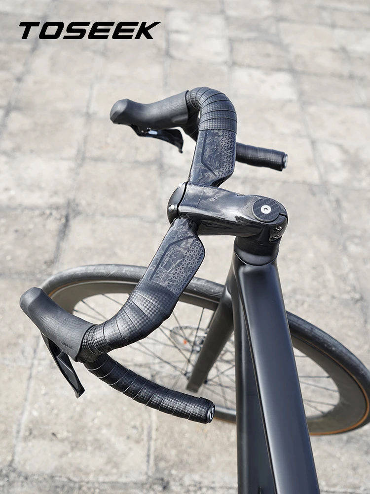 AliExpress TOSEEK 8K Glossy Road Carbon Handlebar 380/400/420/440mm UD Matt Internal Routing Road Bicycle Handle Bar Bike Accessories ﻿