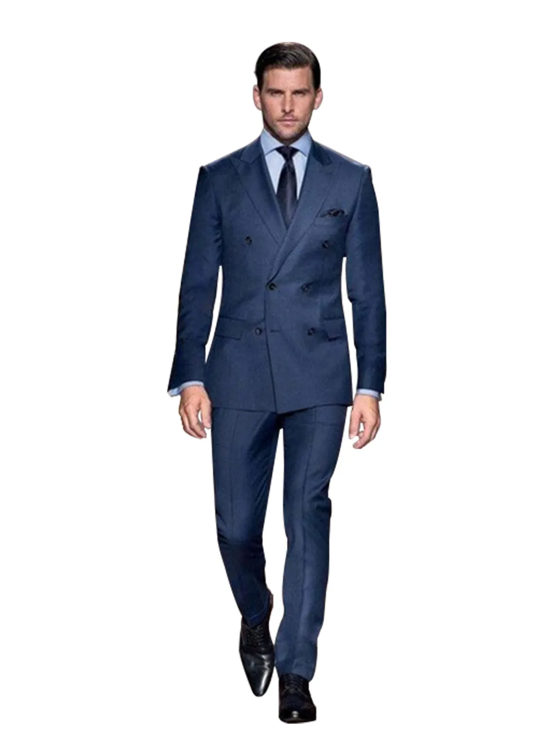 

Men's Peak Lapel 2-Piece Double Breasted Suit