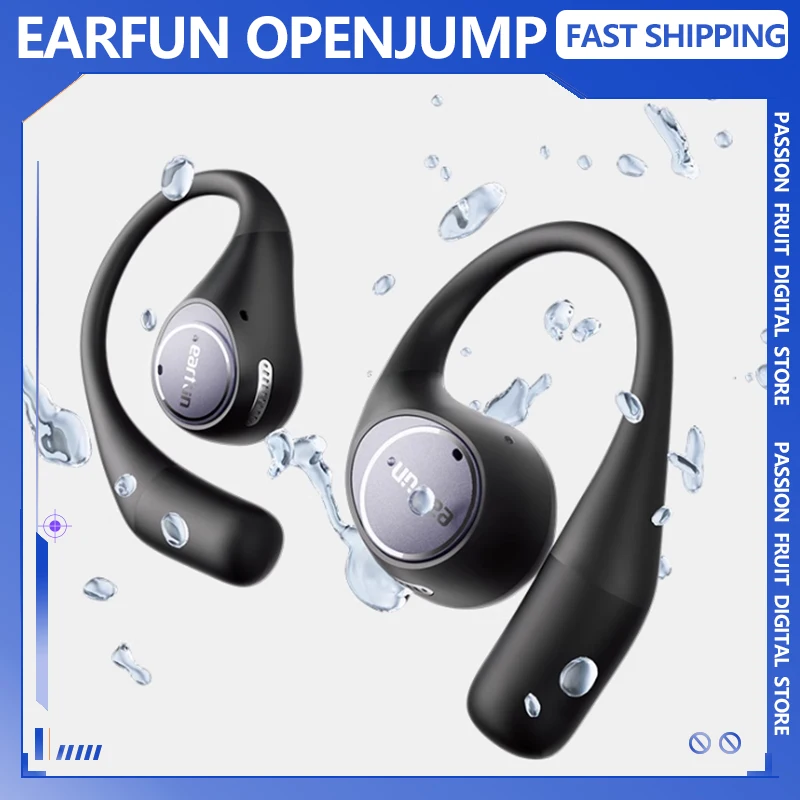 EarFun OpenJump �couteurs sans fil � oreille ouverte 4 micro AI suppression du bruit faible latence casque de sport spatial panoramique 3D personnalis�