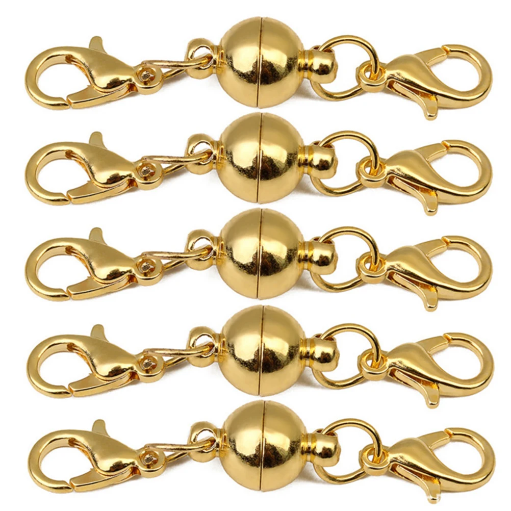 

20Pcs Jewelry Clasp Premium Copper Connector for DIY Necklace Bracelet Making Stainless Steel 6Mm Hole Lobster Clasp