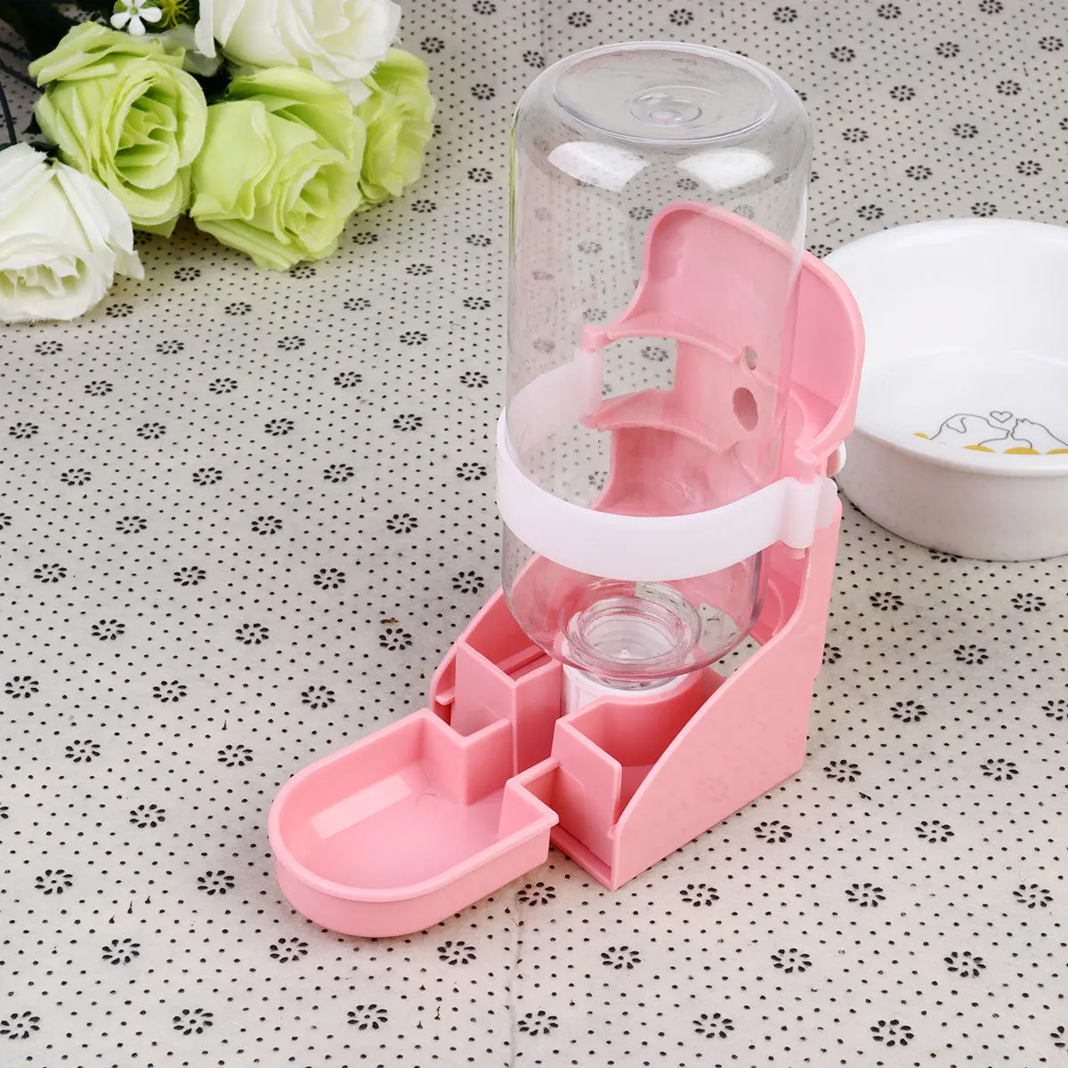 

500ml Automatic Pet Drinking Feeder Leakproof Cage Mounted Bottle Eco Friendly Water Dispenser for Hamster Pig Dog Cat Outdoor