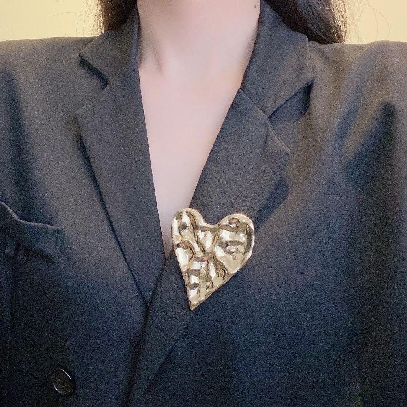 

DUTRIEUX Minimalism Vintage Exaggerate Women's Brooch Delicate Design Irregular Geometric Metal Brooch Accessories Gifts 2025