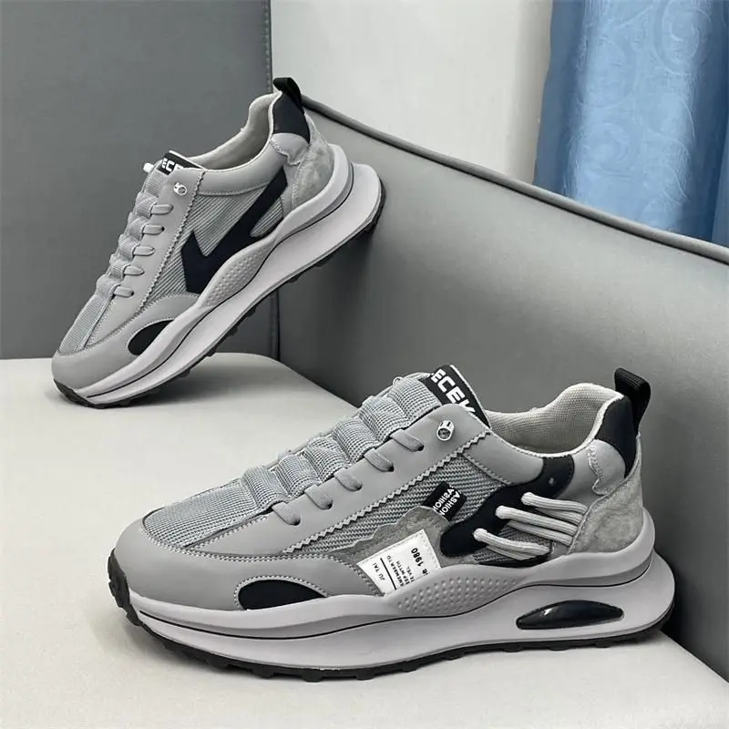 Men's Mesh Sneakers Casual Shoes Breathable Lace-up Trendy Designer Sports Shoes Outdoor Platform Sneaker Tenis Masculino