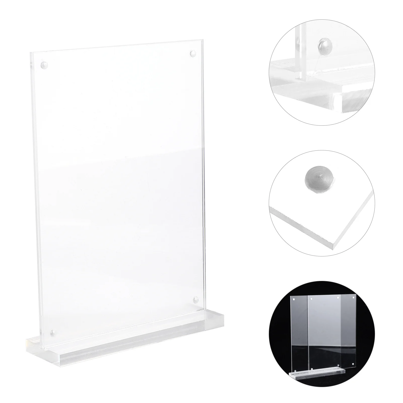 

Transparent Price Tag Display Holder 10X15Cm Clear Label Stand For Retail Shop Advertising Display Tools Desk Organizer