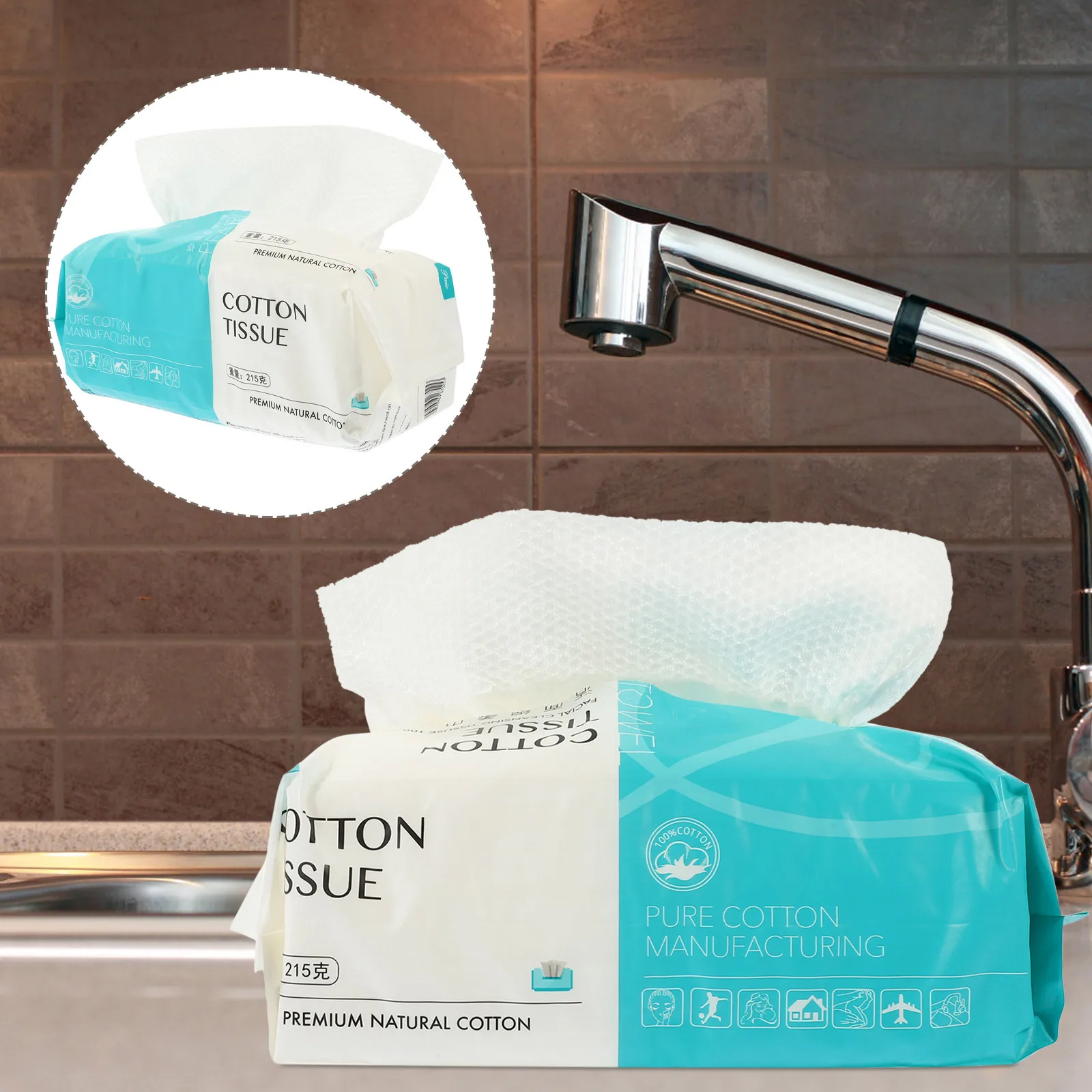 ผ้าเช็ดทำความสะอาดผิวหน้า กระดาษทิชชู่ฝ้าย เหมาะสำหรับทุกสภาพผิว มีกล่องเก็บแบบพกพา อุปกรณ์เสริมสำหรับผิวหน้า ใช้ในชีวิตประจำวัน