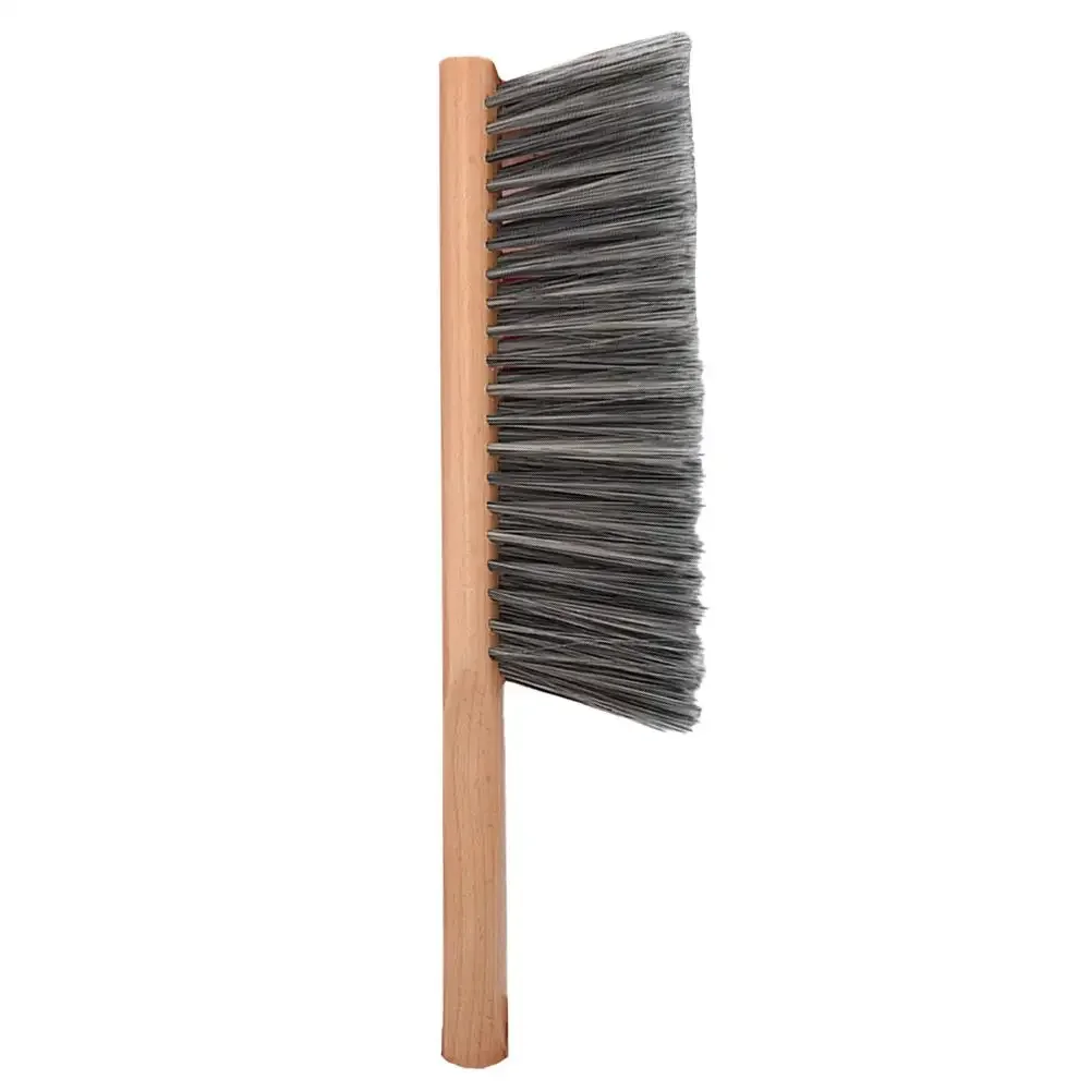 Fireplace Brush Wooden Bench Brushes 34.5x8.5cm Fireplace Brush Soft Bristles Long Wood Handle Dust Brush Heating Parts