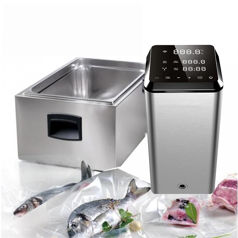 Professional Grade Sous Vide Food Cooker 1600W/2300W Immersion Circulator LCD Digital Touch Timer Display Stainless Steel