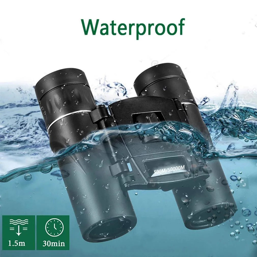 300X25 Professional Binoculars Mini Portable 50000M Telescope Binoculars Powerful Folding Long Range Low Light Night Vision