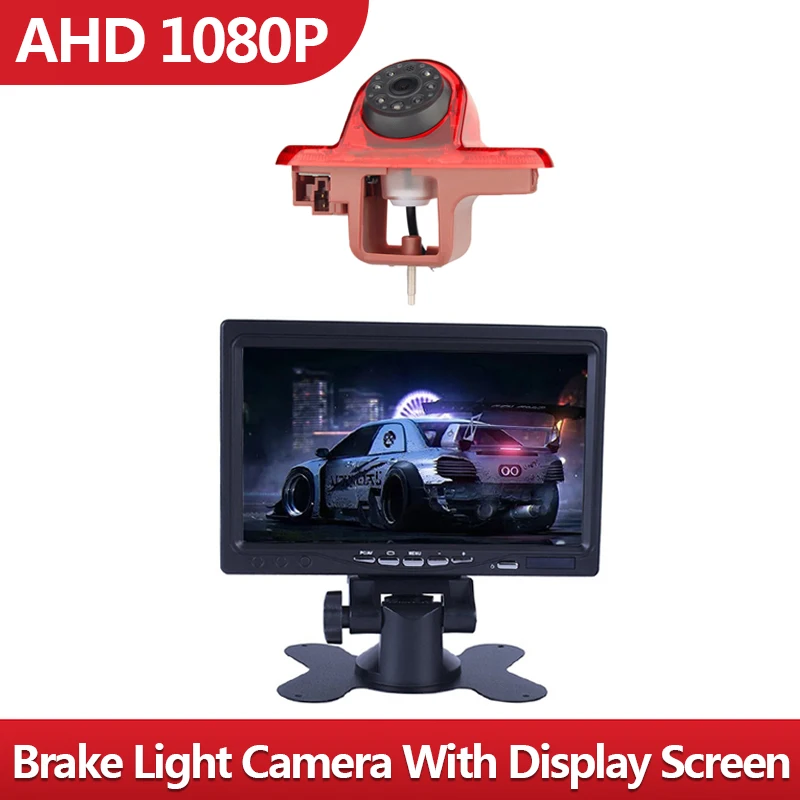 

AHD 1080P Автомобильный стоп-сигнал, резервная камера заднего вида с 7-дюймовым экраном для Renault Trafic 2001-2014 Opel/Vaxhall Vivara