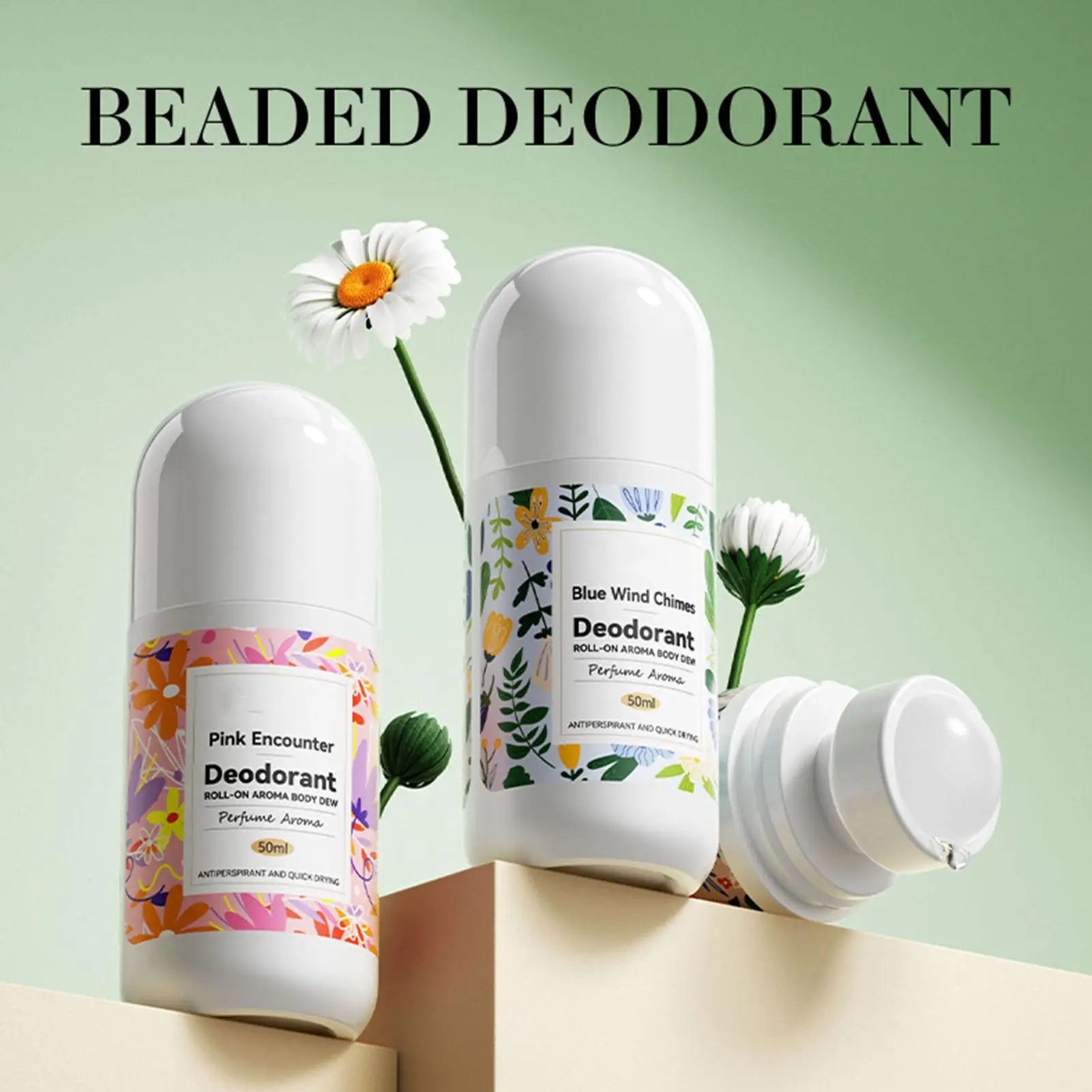 Antiperspirant Deodorant Non-stick Roller Ball Deodorant 50ml Deodorant Fragrance Reduces Armpit Sweat Perfume Roll On Deodorant