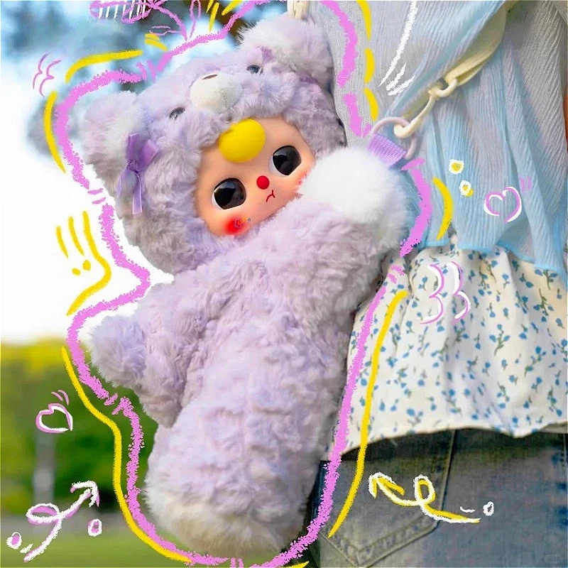 

Детский рюкзак-игрушка Baby Three Hug, большой плюшевый рюкзак из винила (400%), милый мультяшный персонаж, сумка-сюрприз, модная трендовая игрушка, изысканный подарок
