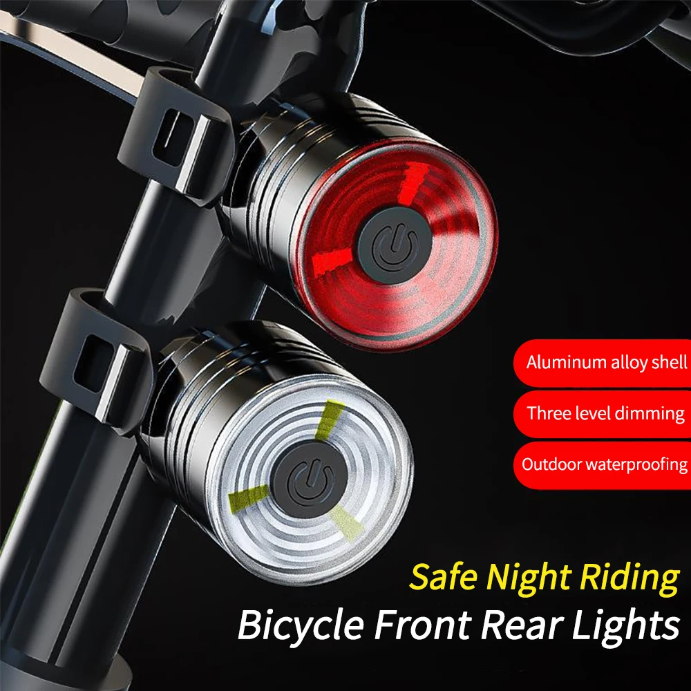 3 Modes Bicycle Taillight 200 Lumen Waterproof Helmet Light Night Riding Warning Bike Light Bicycle Rear Light Bike Accessories