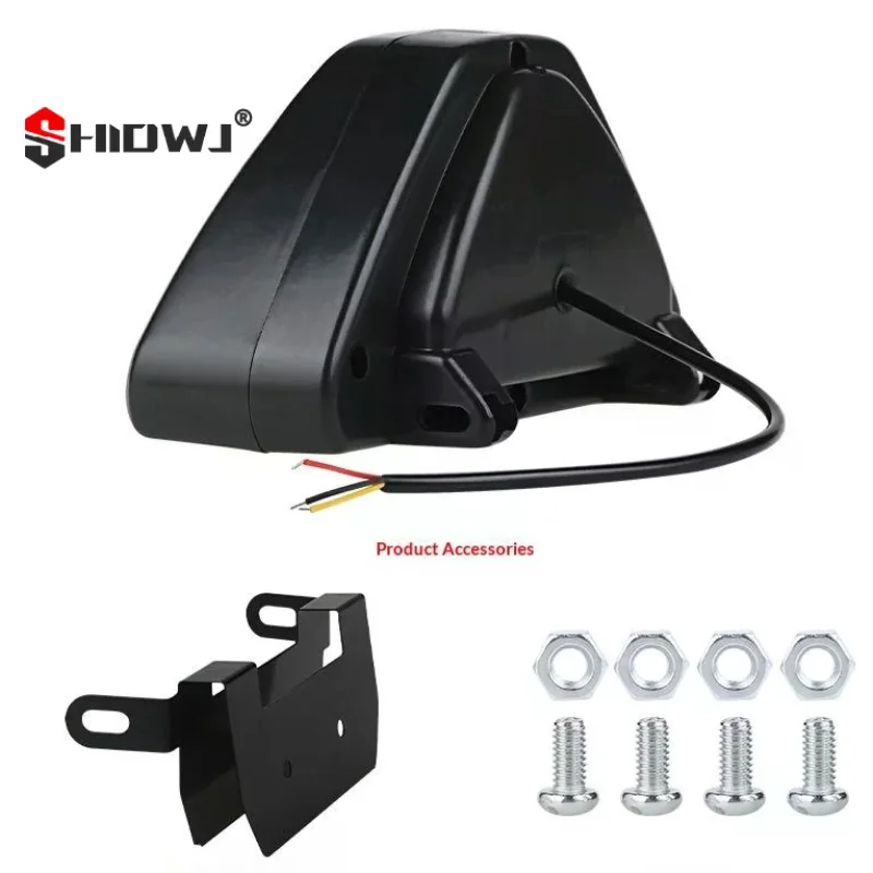Universal Brake Signal Lamp Style Triangle Sporty 12LED Rear Fog Light Tail Third Brake Lamp DRL For Car Modified Accessories