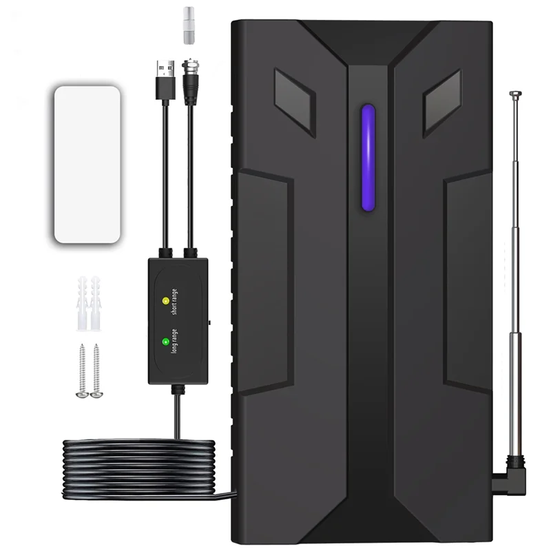 ABSQ-قوية في الهواء الطلق داخلي إشارة قوية HDTV DVBT2 HD 4K كامل التلفزيون مكبر صوت أحادي هوائي رقمي للتلفزيون عالي المدى