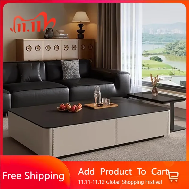 

European Aesthetic Coffee Tables Modern Design Wood Glam Luxury Coffee Tables Premium Unique Mesa Auxiliar Unique Furniture