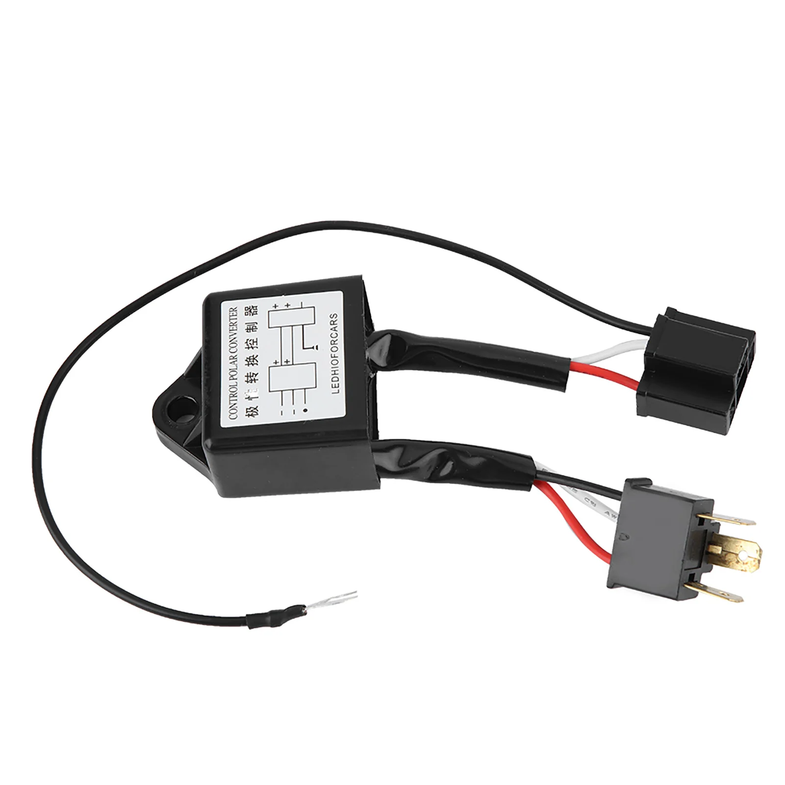 2pcs LED Negative Converter Polar Negative Switch Harness Adaptor Reversed Polarity for H4