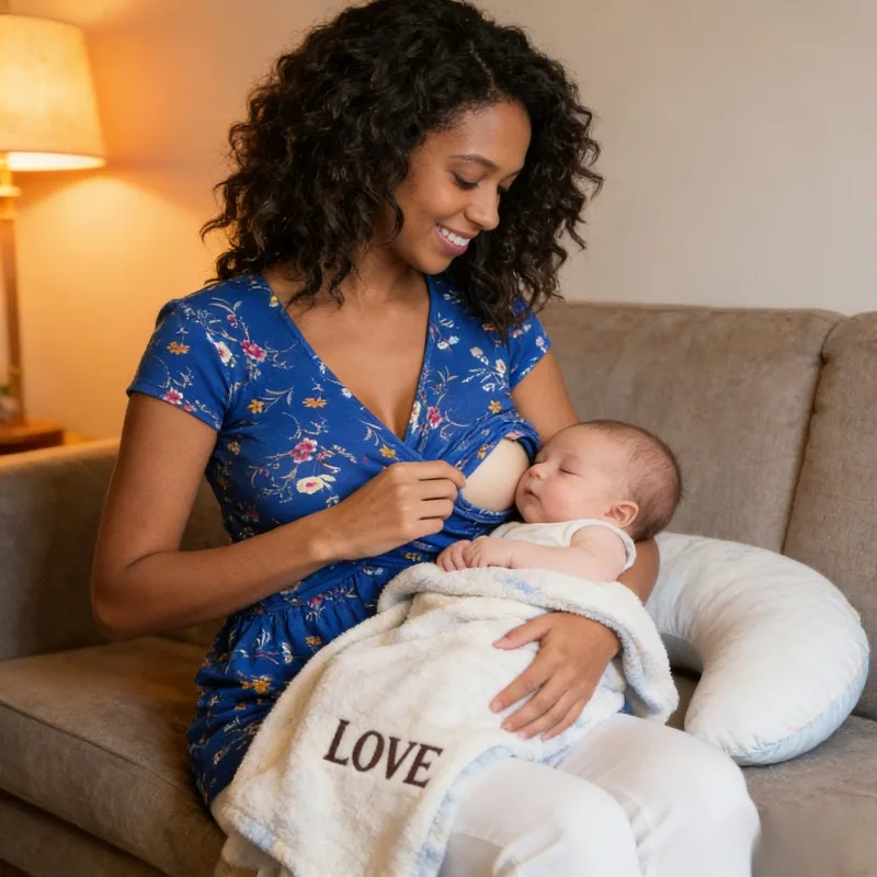 

Топ для беременных с перекрестным V-образным вырезом спереди и рубашкой для кормящих женщин с короткими рукавами и принтом