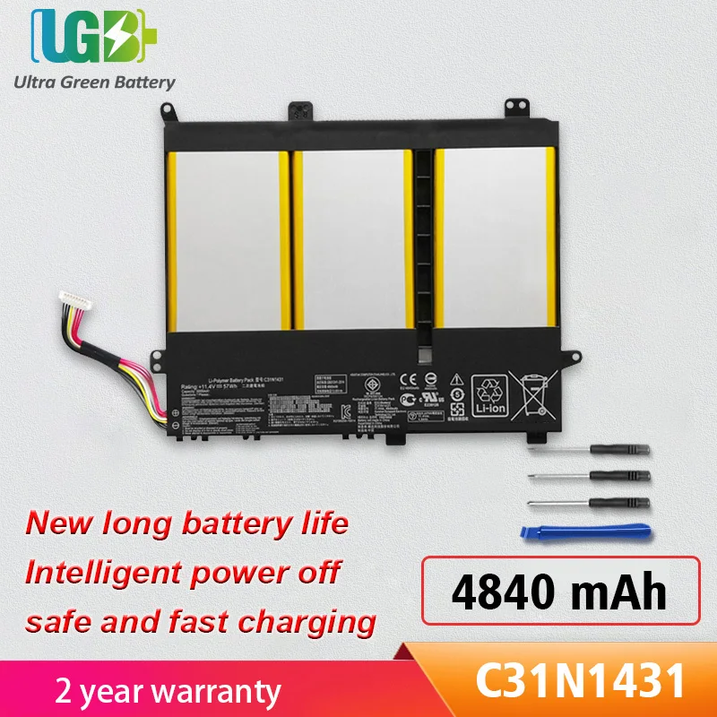 

UGB New C31N1431 Battery For Asus EeeBook R416SA L403SA E403SA-WX0002H FA087T VivoBook L403NA R416NA