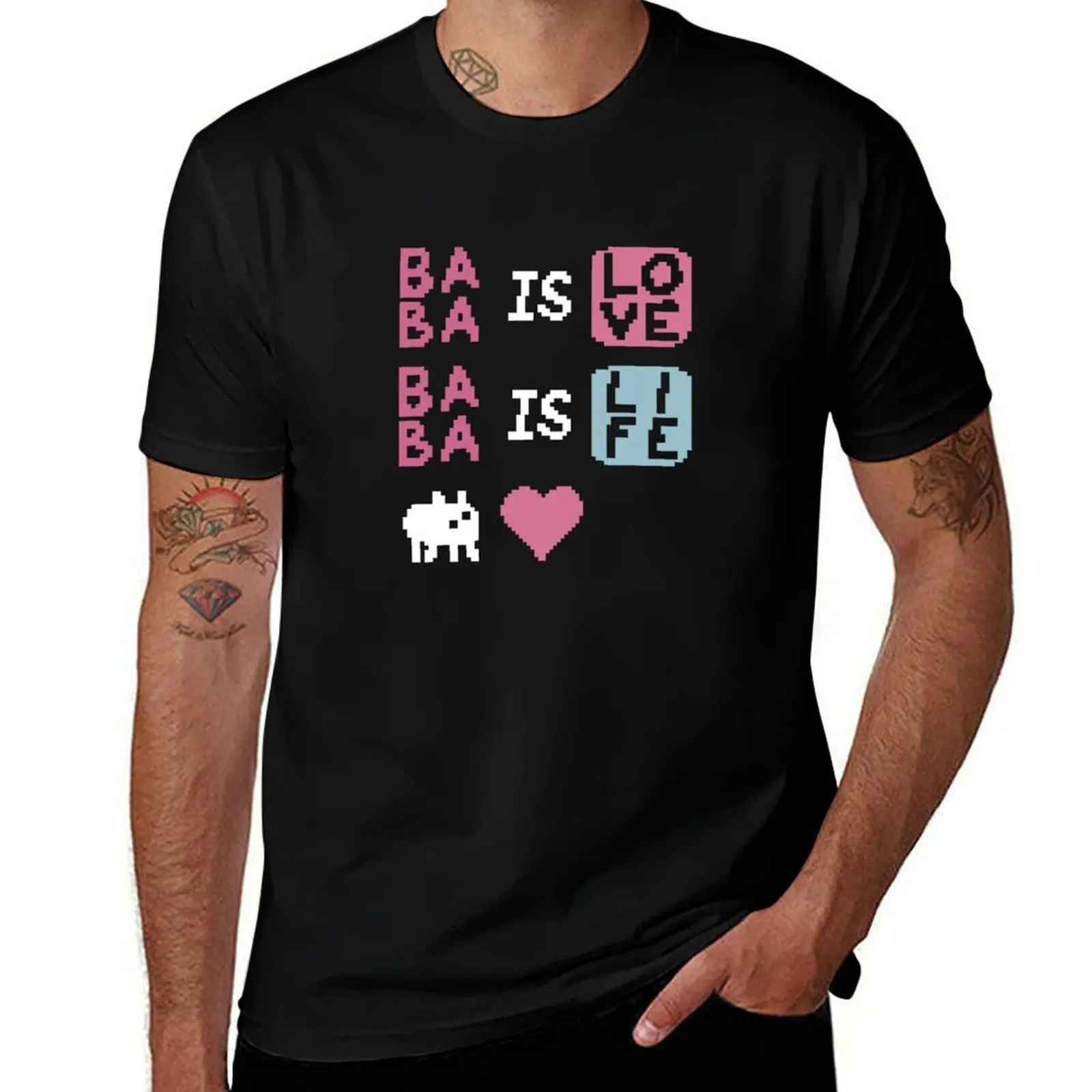 

Baba is Love, Baba is Life T-Shirt funny t shirts cotton man t shirt heavy cotton t shirts for man pack white T-Shirt