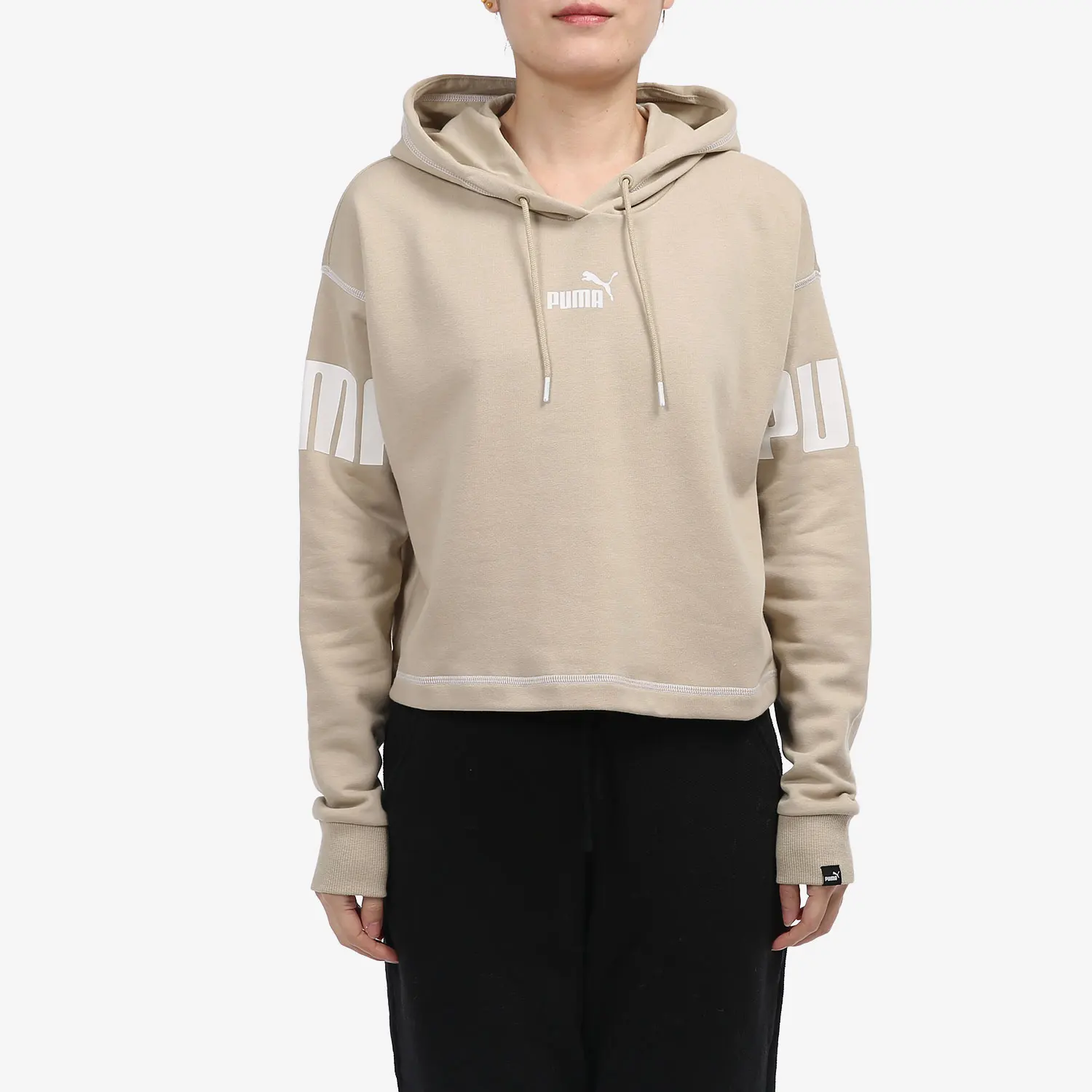 

PUMA подлинный сезон, новая женская спортивная уличная повседневная толстовка с капюшоном 847706-42