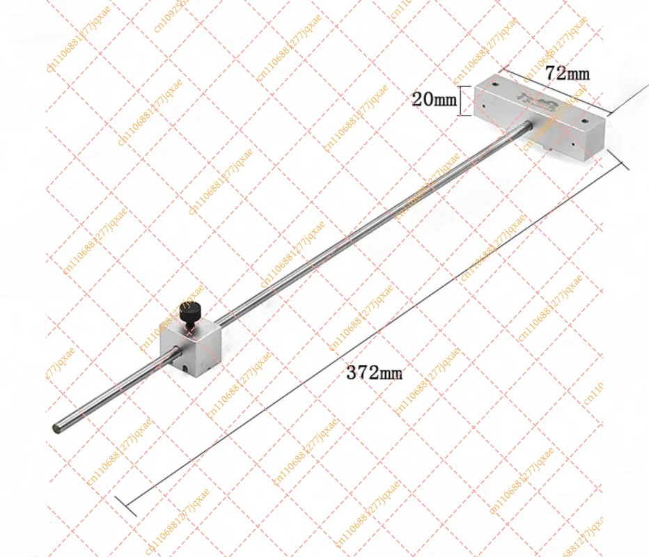 1pcs Folk Wooden Guitar String Length Measurement Compensator String Pillow Groove Compensation Sliding Rod Calibration Ruler