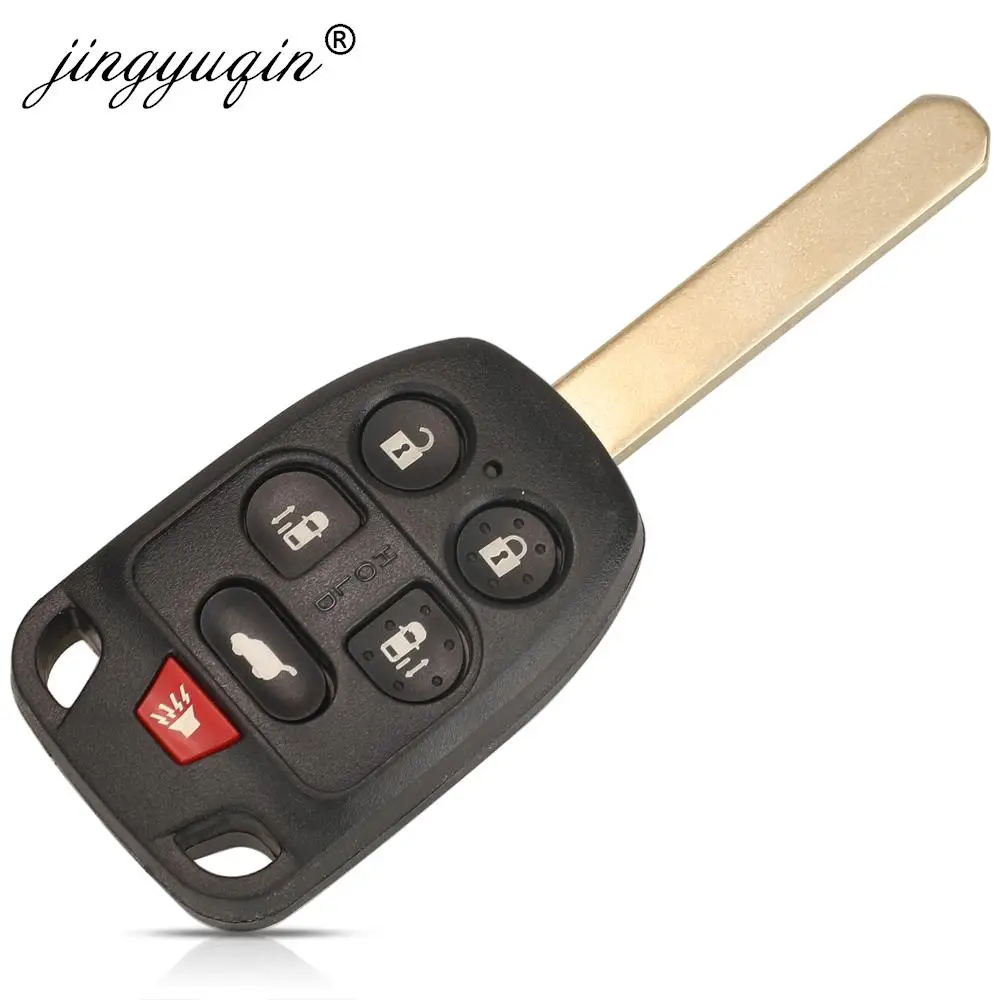 jingyuqin N5F-A04TAA 5/6 Button Remote Car Key for Honda Odyssey EX 2011 2012 2013 2014 313.8Mhz ID46 KeyChain Auto Keys Control