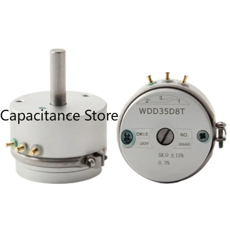 

5PCS Precision conductive plastic potentiometer WDD35d-8T1K1K2K5K1K with spring self-reset 0.3% linearity