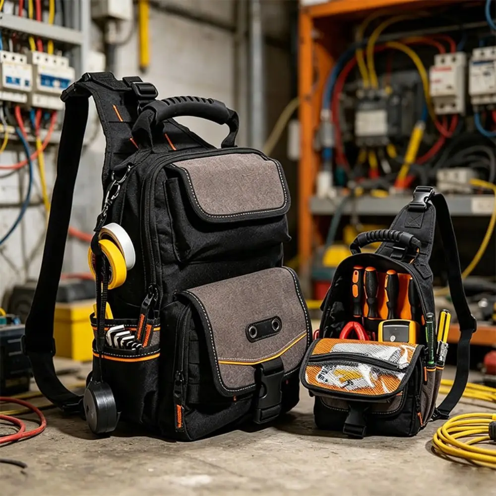 Waterproof Tool Bag Multi-Pocket Heavy Duty Tool Pouch Compact Design Mini Carry Tool Bag For Technician Mechanics Electrician