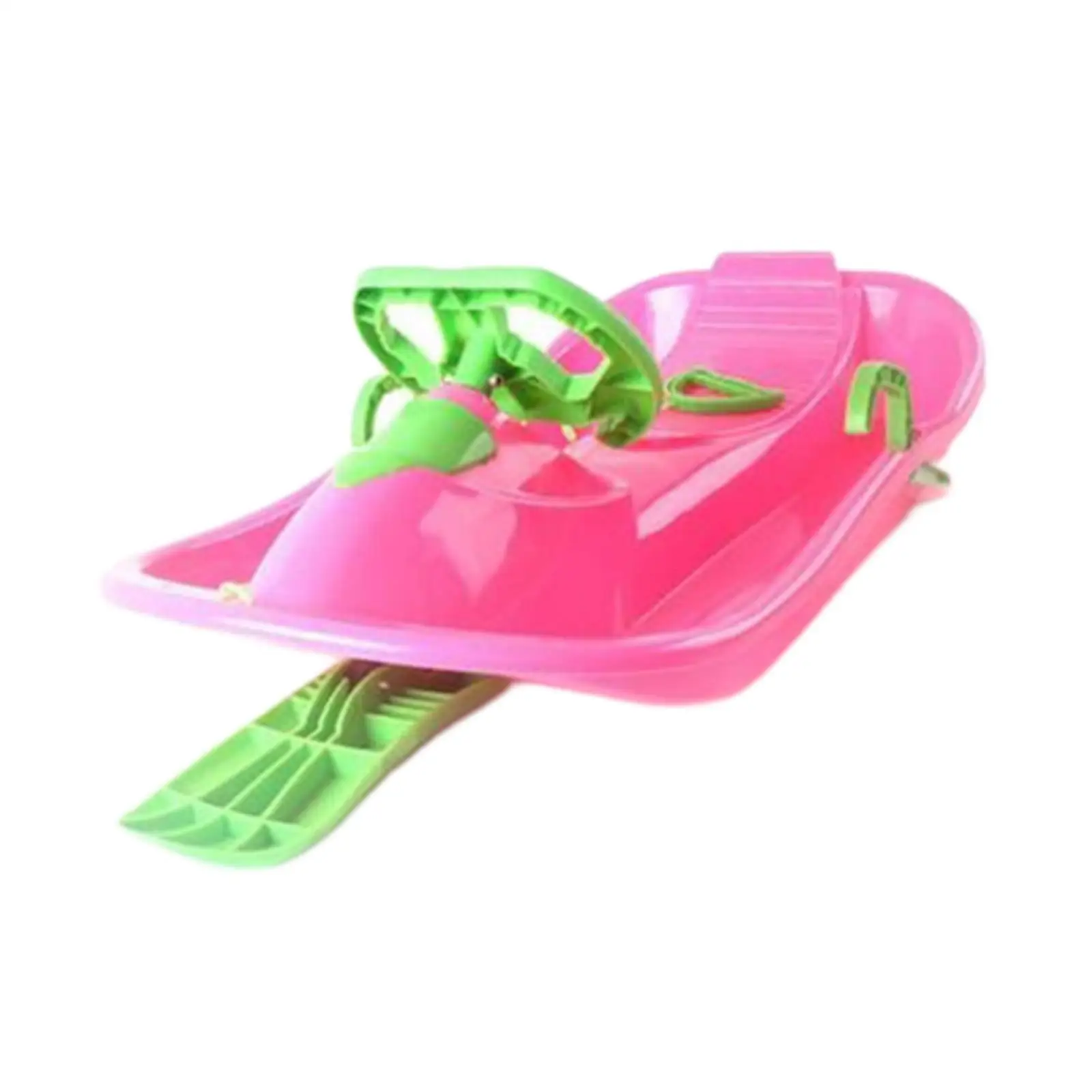 زلاجة ثلجية مع عجلة قيادة وفرامل ألعاب محمولة زلاجة ثلج للأولاد