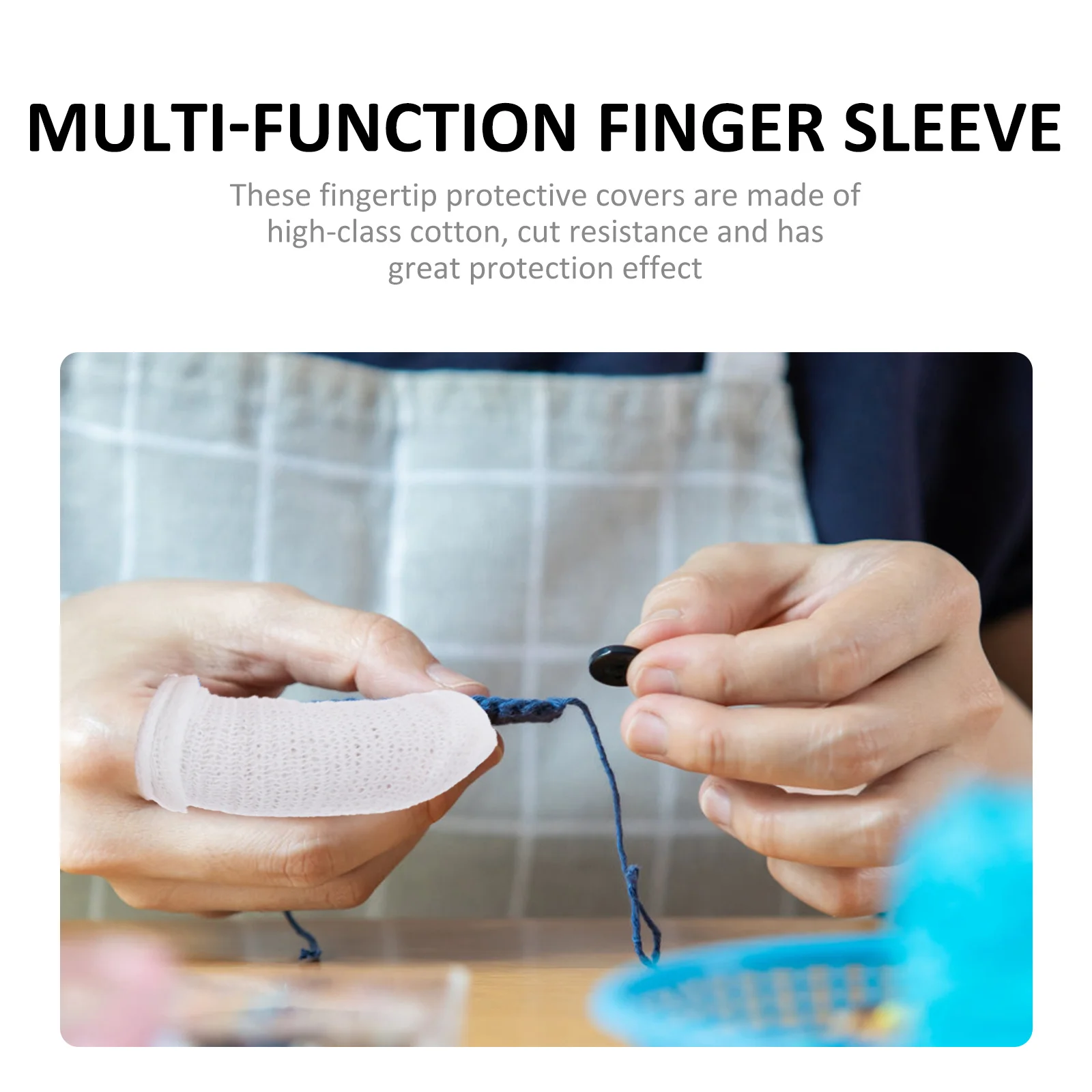 20 قطعة يغطي متعددة الوظائف قابلة لإعادة الاستخدام مقاومة للاهتراء غطاء للأصابع DIY بها بنفسك الحرف المنزلية مكتب استخدام تنفس مادة القطن